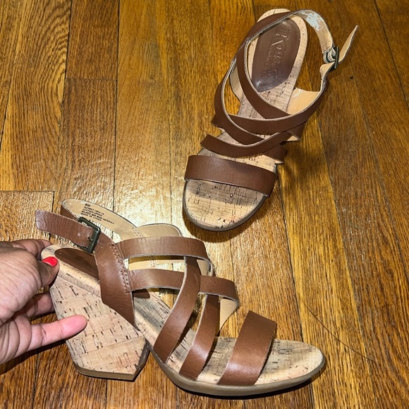 Kork-Ease Shoes - Korks by Kork-Ease Brown Wedge Cork Heel Size 8M